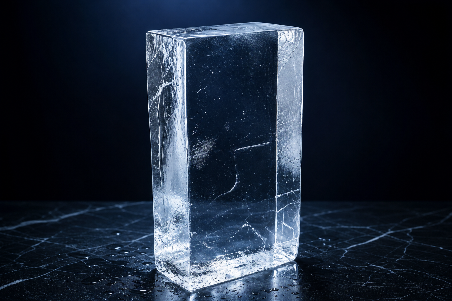 Crystal Clear Ice Slab Dubai UAE